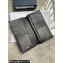 Dior Vertical Long Wallet in Black Dior Oblique Galaxy Calfskin