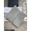 Dior Vertical Long Wallet in Gray CD Diamond Canvas