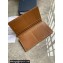 Dior Vertical Long Wallet in Brown CD Diamond Canvas