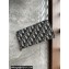 Dior Zipped Long Wallet in Beige and Black Dior Oblique Jacquard