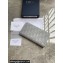 Dior Zipped Long Wallet in Gray Dior Oblique Galaxy Calfskin