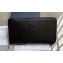 Dior Zipped Long Wallet in Black Dior Oblique Galaxy Calfskin