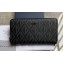Dior Zipped Long Wallet in Black CD Diamond Canvas