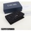 Dior Flap Card Holder in Black Dior Oblique Jacquard