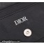 Dior Flap Card Holder in Black Dior Oblique Jacquard
