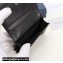 Dior Flap Card Holder in Black Dior Oblique Jacquard