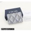 Dior Flap Card Holder in Gray CD Diamond Canvas