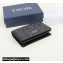 Dior Flap Card Holder in Black CD Diamond Canvas