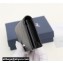 Dior Flap Card Holder in Black CD Diamond Canvas