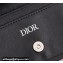 Dior Flap Card Holder in Black CD Diamond Canvas