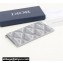 Dior Zipped Card Holder in Gray CD Diamond Canvas