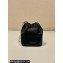 Prada Nylon Mini Bucket Bag 1BH612 Black 2023