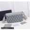 Dior Hit The Road Bag with Strap in Gray CD Diamond Canvas