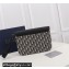 Dior Saddle A5 Pouch Bag in Beige and Black Dior Oblique Jacquard and Black Grained Calfskin