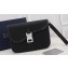 Dior Saddle A5 Pouch Bag in Black Grained Calfskin