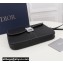 Dior Saddle A5 Pouch Bag in Black Grained Calfskin