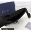 Dior Saddle A5 Pouch Bag in Black Grained Calfskin