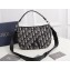 Dior Saddle Soft Mini Bag in Beige and Black Dior Oblique Jacquard
