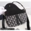 Dior Saddle Soft Mini Bag in Beige and Black Dior Oblique Jacquard