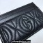 Gucci Leather Card Case 597628 Black