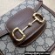 Gucci Horsebit 1955 mini rounded bag 760191 Beige and ebony GG Supreme