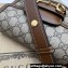 Gucci Horsebit 1955 mini rounded bag 760191 Beige and ebony GG Supreme