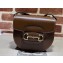 Gucci Horsebit 1955 mini rounded bag 760191 Leather Coffee