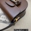 Gucci Horsebit 1955 mini rounded bag 760191 Leather Coffee
