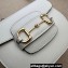 Gucci Horsebit 1955 mini rounded bag 760191 Leather White