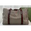 Gucci Large duffle bag with Web 758664 Beige and ebony GG Supreme