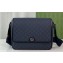 Gucci Ophidia medium messenger bag 761741 Blue and ebony GG Supreme