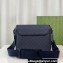 Gucci Ophidia medium messenger bag 761741 Blue and ebony GG Supreme