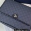 Gucci Ophidia medium messenger bag 761741 Blue and ebony GG Supreme