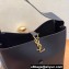 Saint Laurent large le 5 à 7 supple Bag in smooth leather 753837 Black