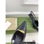 Gucci Heel 5.5cm Leather Pumps with Tiger head 764198 crocodile print Black 2023
