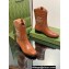 Gucci Heel 4cm Leather Boots with Double G and studs 750508 Brown 2023