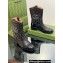 Gucci Heel 4cm Leather Boots with Double G and studs 750508 Black 2023