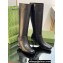 Gucci Heel 6.5cm Leather Knee High Boots Black 2023