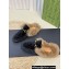 Gucci Wool Fur 2015 Re-Edition women's Princetown Slipper with Horsebit 397749 Jumbo GG Velvet Black 01 2023