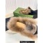 Gucci Wool Fur 2015 Re-Edition women's Princetown Slipper with Horsebit 397749 Velvet Black 2023