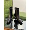 Gucci Heel 6.5cm Leather Ankle Boots Black 2023