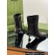 Gucci Heel 6.5cm Leather Ankle Boots Black 2023