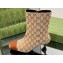 Gucci Heel 6.5cm Ankle Boots GG Canvas Beige 2023