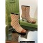 Gucci Heel 6.5cm Ankle Boots GG Canvas Beige 2023