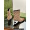 Gucci Heel 6.5cm Ankle Boots GG Canvas Beige 2023