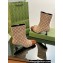 Gucci Heel 6.5cm Ankle Boots GG Canvas Beige 2023
