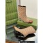 Gucci Heel 6.5cm Ankle Boots GG Canvas Beige 2023