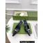 Gucci Heel 5.5cm Leather Pumps with Tiger head 764198 crocodile print Black 2023