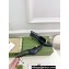 Gucci Heel 5.5cm Leather Pumps with Tiger head 764198 crocodile print Black 2023