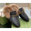 Gucci Wool Fur 2015 Re-Edition women's Princetown Slipper with Horsebit 397749 Leather Black 2023